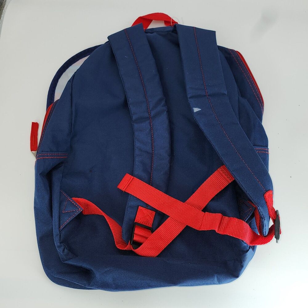 Disney Mickey Mouse Be Awesome Kids Backpack Red Blue School Bag - Picture 2 of 2